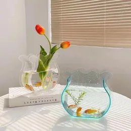 Вазы скандинавский цветок красочный акриловый ваза Ins Simple Art Holder Dry Floral Container Container Contaustop