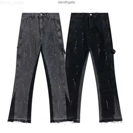 Męskie galerie Dept Męskie dżins Zwykłe Rowerzyści Man Luksusowy projektant dżinsy Slim Fit Biker Denim dla mężczyzn Black Pour Hommes 17zz L23127