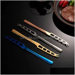 Knives Fork Stainless Steel Cheese Butter Knife Cutlery Jam Gold Home Restaurant Kitchen Dining Flatware Tableware Tool Drop Delivery Dhxoe
