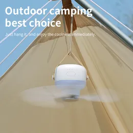 Other Home Garden Mini USB Camping Fan Battery Operated Remote Control 4 Gears Portable LED Light Tent Hanging Ceiling for Outdoor Bed 230721