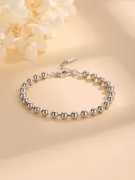 2023 Europe and America S925 Sterling Silver Versatile Fashion Popular Small Design Simple Bead Handwear