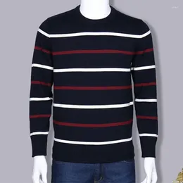 Erkek Sweaters Yüksek kaliteli erkek timsah o boyun pamuklu kazak sonbahar kış forma jumper hombre çekme homme hiver kazak örme