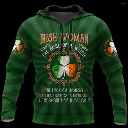 هوديز الرجال plstar cosmos 3dprint أيرلندا clover ايرلندية st.patrick مضحك الرجال/النساء harajuku الشارع هوديز/هوديي zip/sweatshirt/c20