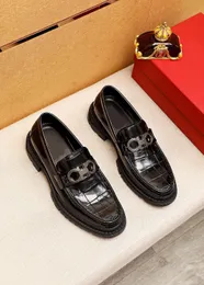 2023 Mens Dress Shoes Handmade Snakkkin Party Party Platform Oxfords Male Male Designer Flats Size 38-45