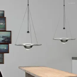 Kolye lambaları Nordic Asma Lamba Yaratıcı Cam Başucu Işık Fikstür LED ÇALIŞI LOFT Restoran Dekor AC220V