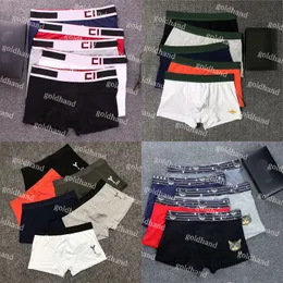 Cuecas masculinas sexy de grife da marca estampadas em letra de moda boxers confortáveis de algodão cuecas masculinas