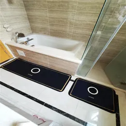 Hem hipster mattor toppkvalitet badrum kök lyxiga mattor inomhus icke-halk absorbera vatten stum balkong baddesigner mats314j