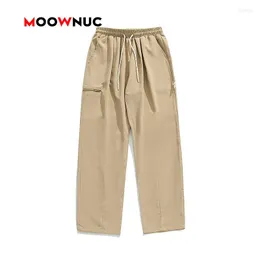 Men's Pants Fashion Spring Casual Trousers Autumn Coverall 2023 Male Fit Full-Length Plus Size Hombre Outdoors Youth MOOWNUC