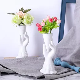 Vases Creative Product Handheld Ice Cream Ceramic Vase Home Decoration Window Sill Desktop Living Room TV Cabinet