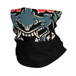 Шарфы Oni Japan Samurai Demon Bandana Neck Gaiter Printed Magic Scarf Многоцелевое лицо FaceMas