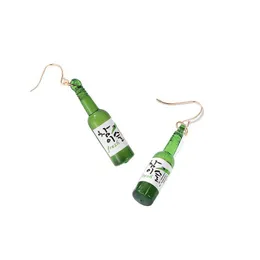 Charm Funny Women Earring Resin Drop Custom Cute Girls Liquor Spirits Bottle Cans Jewelry Delivery Earrings Dhzuq