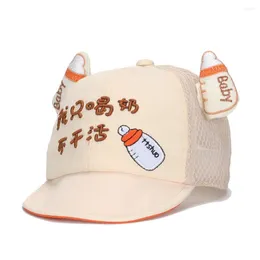 Ball Caps 2023 мода милые бейсбольные мальчики девочки хлопок с пик на пик летние анти-суннсоронные шляпы Прекрасный принт на открытом воздухе