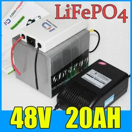 48V 20AH LifePO4バッテリーパック1000W電動自転車スクーターバッテリー長いライフサイクル