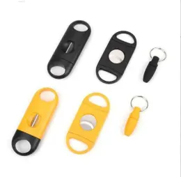 Tagliasigari Coltello 3 pezzi / set Forbici Pugno Accessori per fumatori Strumento Plastica Blunt Splitter Portachiavi Punte per trapano Piattaforme petrolifere Per tubi Narghilè