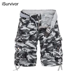 iSurvivor Formato DEGLI STATI UNITI 2022 Nuovo Camuffamento Allentato Cargo Shorts Uomini Fresco di Estate Militare Camo Pantaloni Corti Homme Cargo Shorts