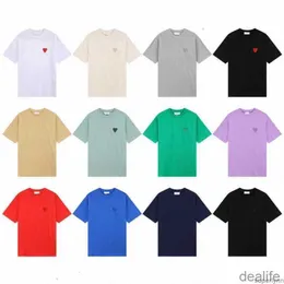 Gömlek Tasarımcısı Erkekler Lüks Tshirts Kadınlar T Moda Erkekler Sabit Tshirt Adam Giyim Amis Kısa S AAW6