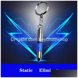 Key Rings 5 Colors Static Elimination Keychain Bar Anti-Static Artifact To Via Dhs Drop Delivery Jewelry Dhq1Y