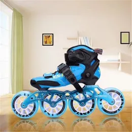 4 Ruote 90mm Inline Speed Skates Scarpe per Kid Sneaker Ragazzi Ragazze 4X90 Road Track Race Pattinaggio Patines PU Ruedas 4 Pneumatici Scarpe