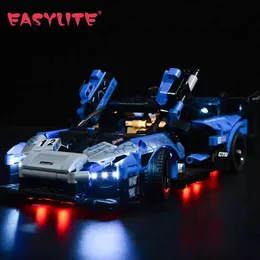 كتل طقم مصباح LED Easylite لـ 42123 Senna GTR Car Model DIY Toys مجموعة لبنات البناء الطوب فقط مجموعة إضاءة لا تشمل الطراز L230724