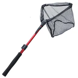 Akcesoria rybackie Sougayilang 95 cm 112 cm Składane rybołówstwo netto aluminium stopu Składany nylonowy sieć Net Landing Net rybacka 230720