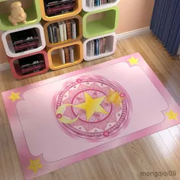 Carpets Cards Magic Card Magic Array Carpet Sofa Rectangular Bedroom Living Room Bedside Anime Rug Room Decor R230725