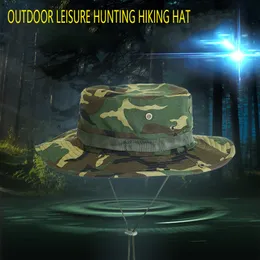 Wide Brim Hats Bucket Hats Summer Fashion Unisex Camouflage Bucket Hat for Men Outdoor Fishing Hiking Hunting Collapsible Panama Cap Anti Uv Beach Hats 230721