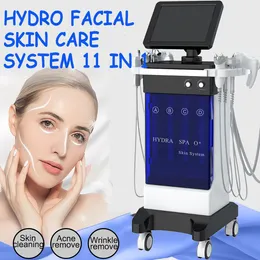 Professionelle Hydrofacial 11 in 1 Salonanwendung Gesichts-SPA-Maschine Mikrodermabrasion Hydro Peel Hydra-Dermabrasion Sauerstoff RF BIO Facelifting Hautpflege Schönheitsausrüstung