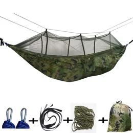 Mosquito Net Outdoor Double Hammock Holiday Beach Mosquito Net Parachute Cloth Hammock284t