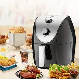 4.8L Intelligent Fumeless Air Fryer - 1500W High Power Electric Fryer - Perfekt för stekt kycklingvingar Pommes frites - Kökstillbehörskolan