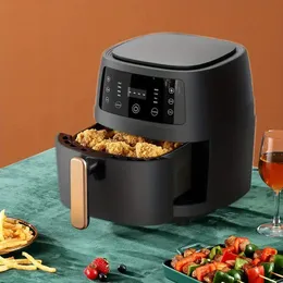 110V Smart Air Fryer - 5.7 Quart Large Capacity Electric Oven with Touch Operated Panel for Cooking Various Foods with Convenient Manual Adjustments!