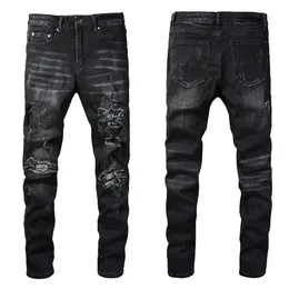 Jeans da donna jeans firmati da uomo 2023 Designer da uomo Jean pantaloni biker ricamo strappato per tendenza Pantaloni lunghi uomo Pantaloni Streetwear jeans firmati Cerniera Fly