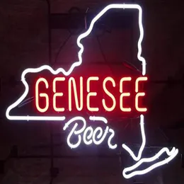 Genesee Beer Beer Neon Light Sign Home Beer Bar Recreation Room 게임 조명 Windows Glass Wall 사인 24 20 인치 2525