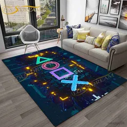 Dywany 3D gracz dywanowy Kontroler gier nowoczesny dywaniki dla chłopców dywany do gier dla sypialni dla dzieci dywany kolorowe dekoracje maty r230725
