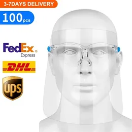 Ögonskyddsskydd helt transparent från ansiktsdroppar saliv med återanvändbara glasögon och utbytbar sköld qahg269v