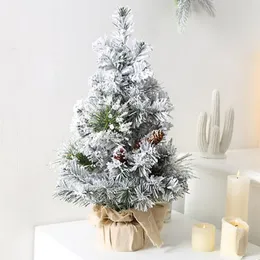 장식 꽃 크리스마스 트리 소나무 인공 180cm 미니 작은 DIY와 나무 기반 서리 탁상 파티 홈 장식