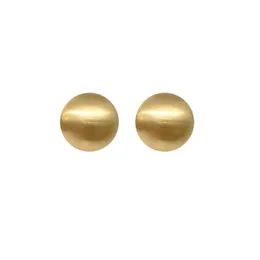 Stud White Semi-Ball Imitation Pearl Earring For Women Vintage örhängen Metal Guld Big Small Size Girls Present Drop Delivery Jewelry