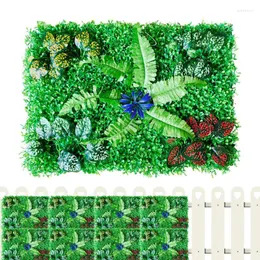 Dekoratif çiçekler yapay sarmaşık çit ekran yaprağı asma çukur çiti sahte gizlilik yeşillik açık bahçe avlu dekor