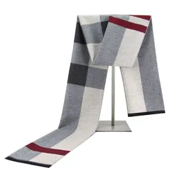 スカーフファッション格子縞の男性スカーフ秋の冬パシュミナ濃い暖かいカシミアスカーフメンズビジネスロングラップクラシックショール230721