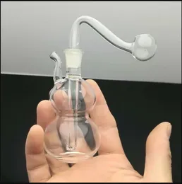 Mini-Kürbisglas Großhandel Glasbongs Ölbrenner Glas Wasserpfeifen Bohrinseln Raucherinseln