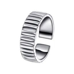 Heißer Verkauf in Europa und Amerika. S925 Sterling Silber, vielseitiger modischer Premium-Punk-Stil, ungeplanter Regulierungstextur-Ring