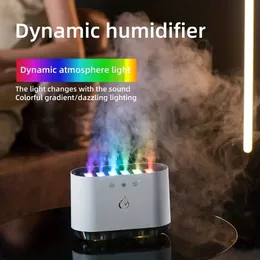 1PC Nowy dynamiczny pickup nawilżacz o dużej pojemności halidowca Duża mgła objętość kolorowa atmosfera lampa aromaterapeutyczna maszyna Kreatywna kolorowa kubek