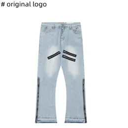 Gallery Sweatpants Men Jeans Baggy for Mens Designer Clothing Fashion Pant Depts Jeans Stitched Virgil High Street Jogger TrousersB1D5