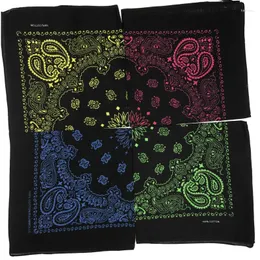 Sjaals 56 56 cm Unisex Volwassen Katoen Hip Hop Bandana Hoofddeksels Bloemen Gedrukt Hoofddoek Haarband Halsdoek Tulband Vrouwen accessoires