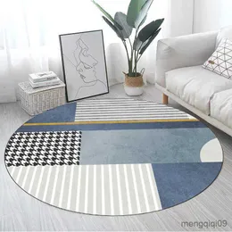 Carpets Simple Modern Round Carpet Living Room Decoration Sofa Coffee Table Mat Room Decoration Teenager Rug Home Bedroom Decor Rugs R230725