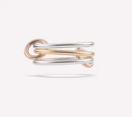 Spinelli Kilcollin Pierścienie projektant marki Nowy w luksusowej drobnej biżuterii srebrny srebrny pierścień stosu
