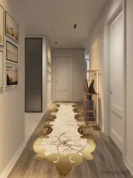 Dywany Specjalny korytarz korytalny długi wzór fali dywanu cyfrowy drukowane nie poślizgowe baza do mycia salonu do korytarza dywan dywan R230725