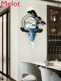 Duvar saatleri Çin tarzı saat ev oturma odası yaratıcı görkemli moda basit sanat dekoratif