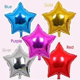 100 PCS 10 Star Shape Balloons Heleium Foil Holidays Decorations Mix Mix Color343U