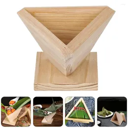 Dinnerware Sets Zongzi Mold Zonzi Wood Tools Rice-pudding Kids Triangular Sushi Chinese Making Molds