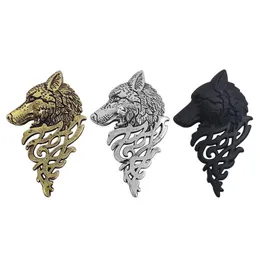 Pins Brooches Vintage Wolf Head Brooch Jewelry Upscale Unisex For Women Men Animal Suit Collar Pin Buckle Collection Broche Drop Del Dhs6A